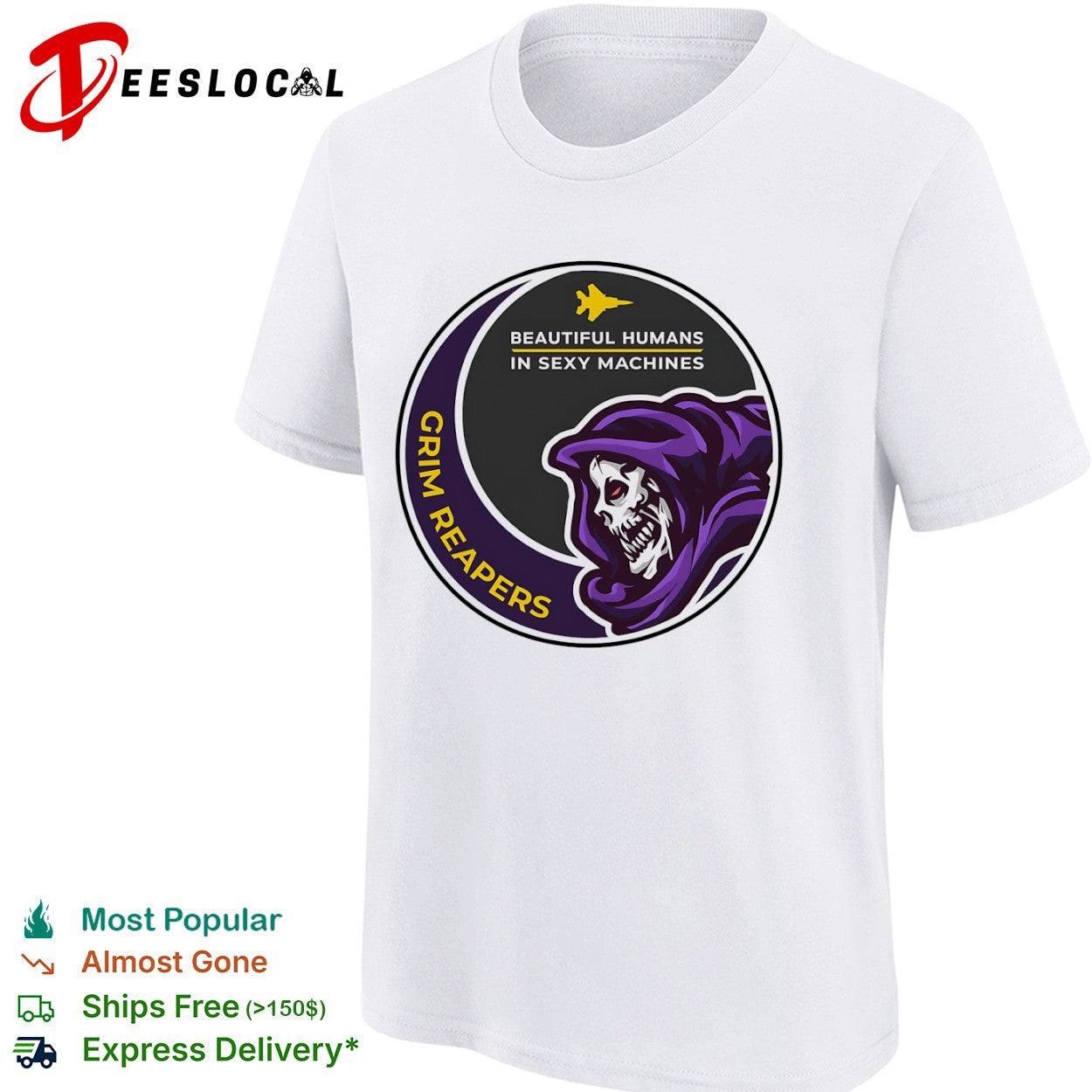 Grim Reapers Beautiful Humans in Sexy Machines Emblem shirt