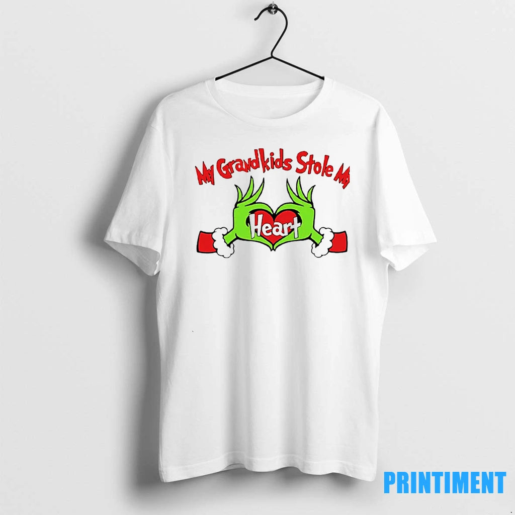 Grinch My Grandkids Stole My Heart Christmas Tshirts Sweater