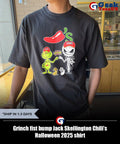Grinch fist bump Jack Skellington Chili’s Halloween 2025 shirt