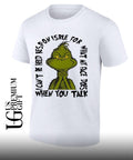 Grinch ponisble for what my face does i can’t be held when you talk shirt