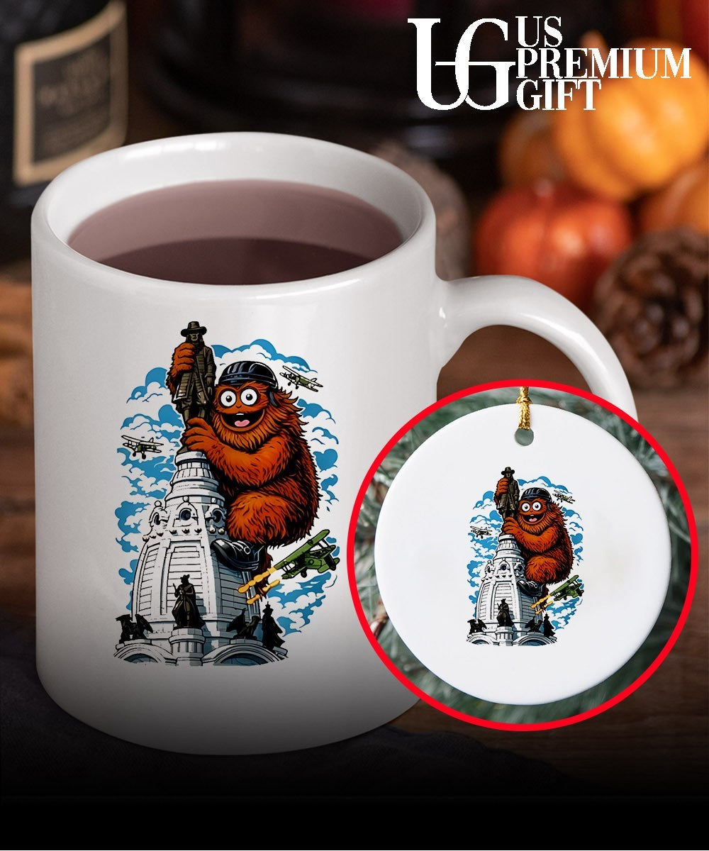 Gritty Kong hug Philadelphia City Hall shirt