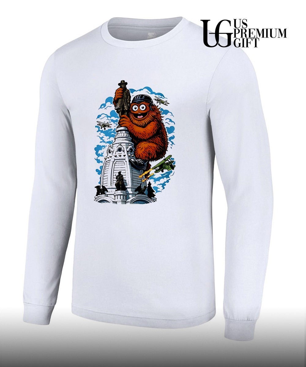 Gritty Kong hug Philadelphia City Hall shirt
