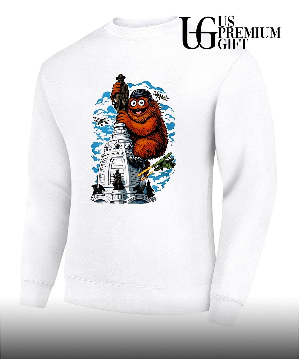 Gritty Kong hug Philadelphia City Hall shirt