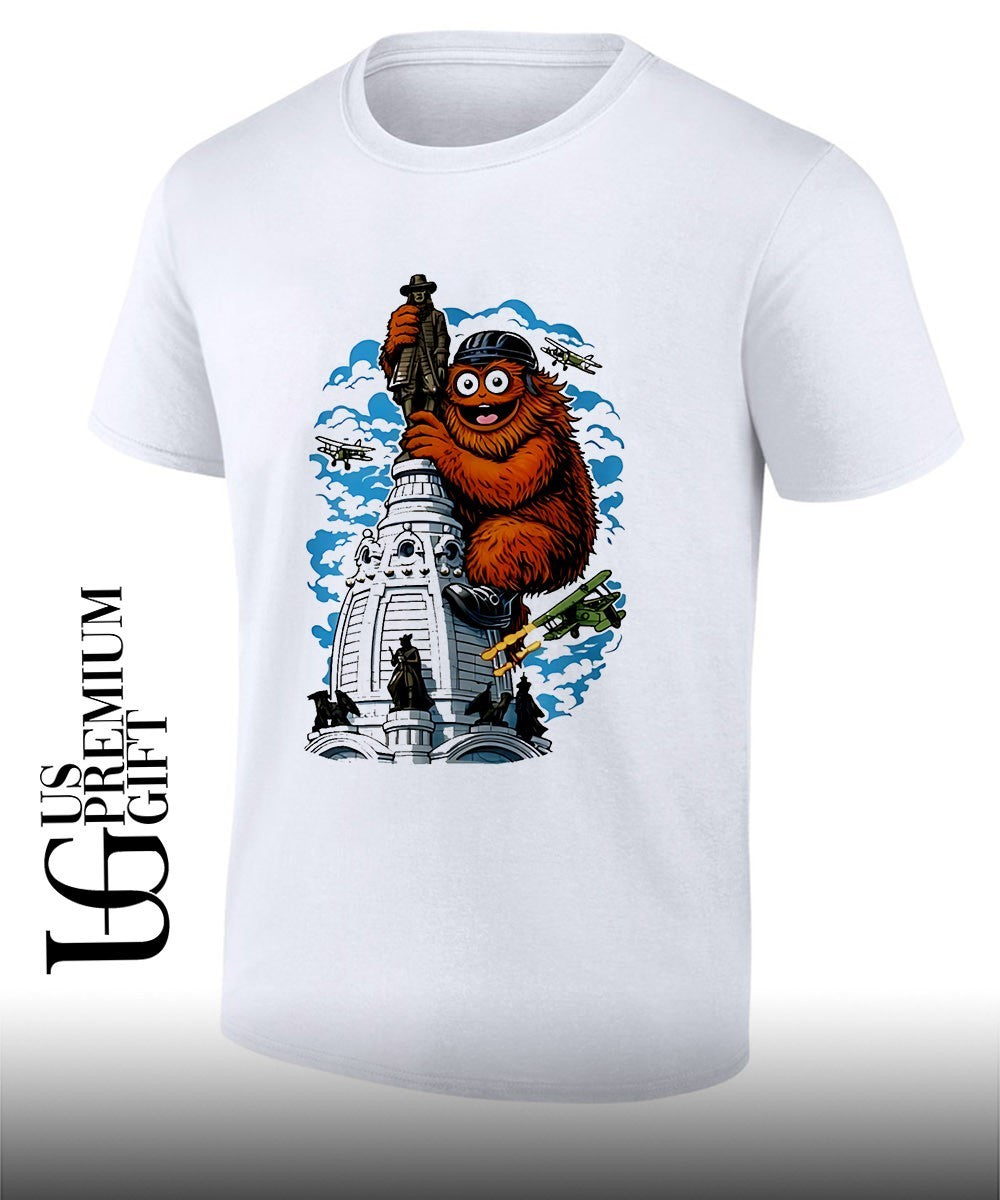Gritty Kong hug Philadelphia City Hall shirt