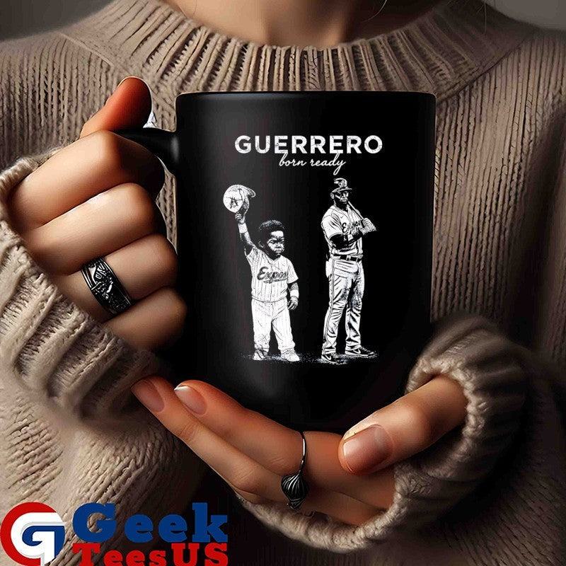 Guerrero Born Ready Toronto Blue Jays baseball portrait signature shirt