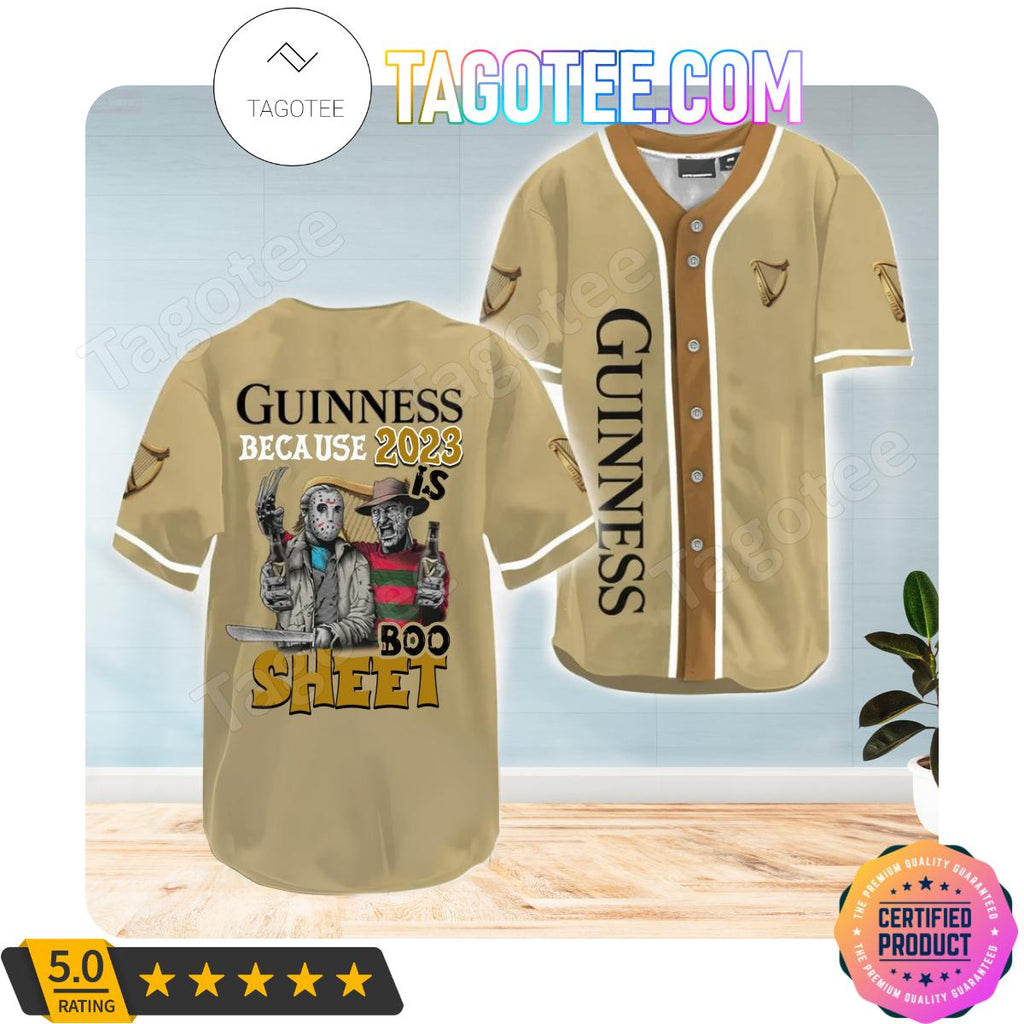 Guinness Freddy And Jason 2023 Boo Sheet Jerseys
