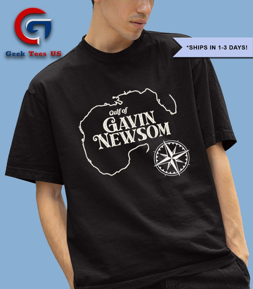 Gulf of Gavin Newsom Mexico Map 2028 shirt