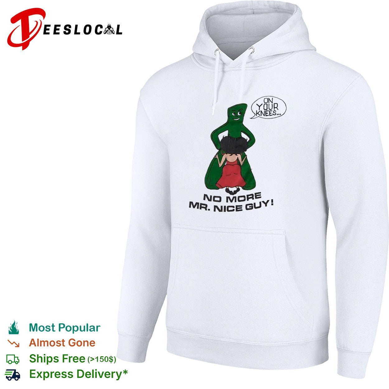 Gumby and Betty On Your Knees No More Mr Nice Guy shirt