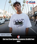 Gwi-ma Crew Spooky Creatures Graffiti Font shirt