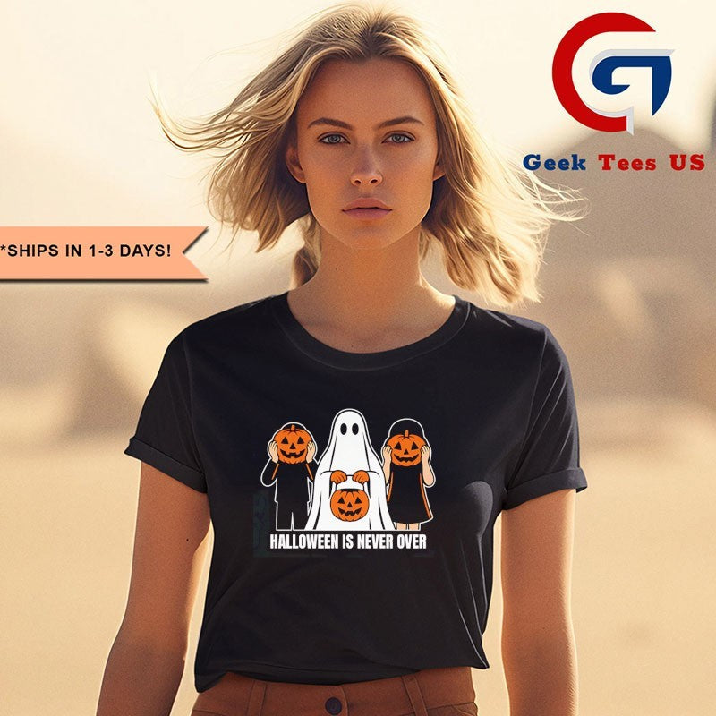 Halloween is never over pumkins 2025 shirt