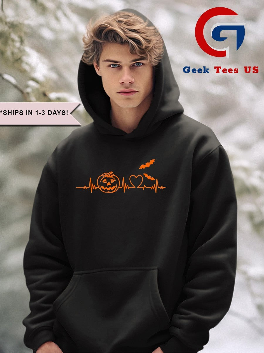 Halloween pumpkin heartbeat 2025 shirt