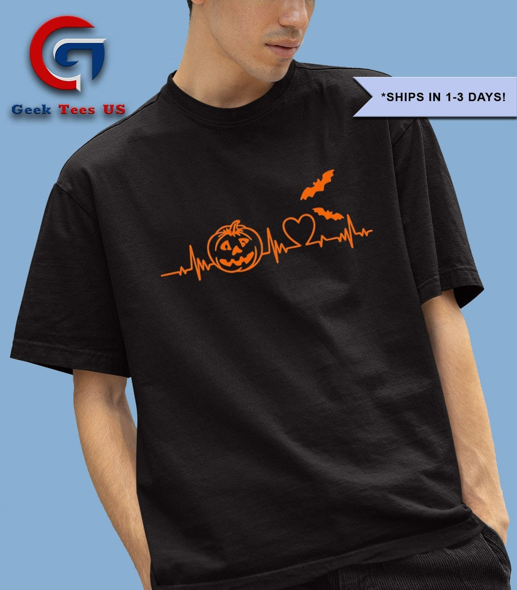 Halloween pumpkin heartbeat 2025 shirt