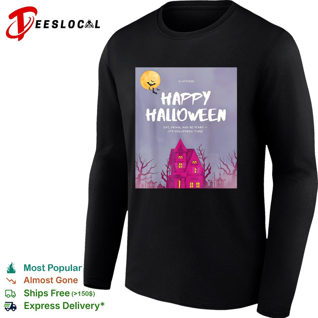Happy Halloween 31 October haunted house shirt