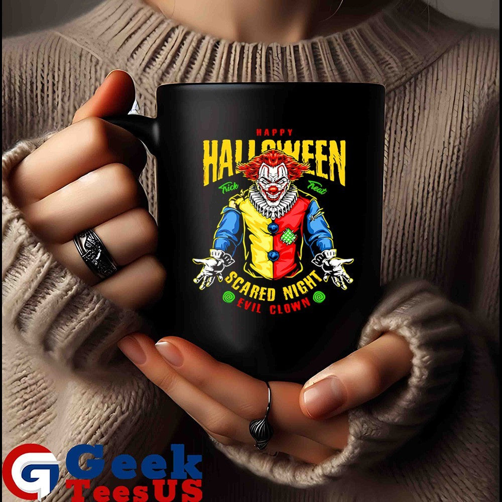 Happy Halloween Scared Night Evil Clown shirt