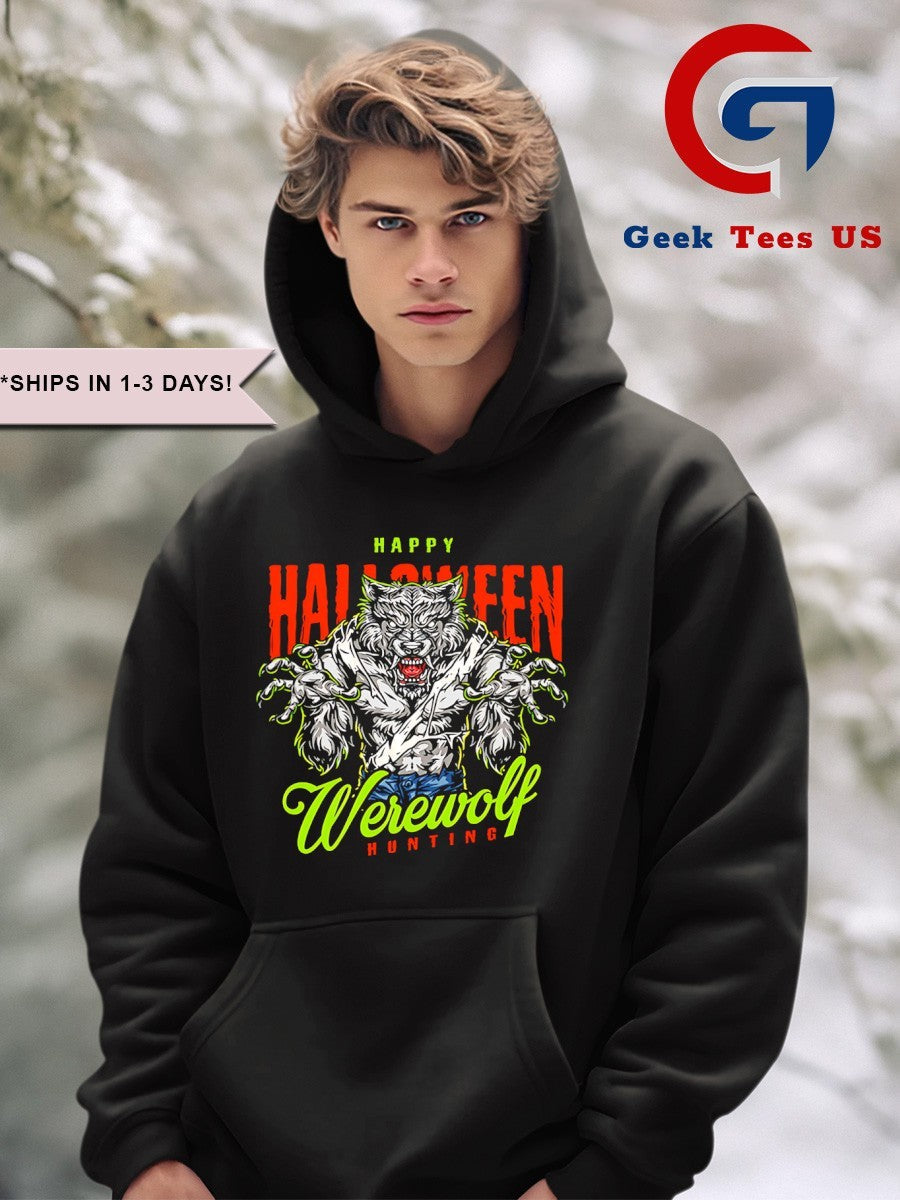 Happy Halloween Werewolf hunting shirt