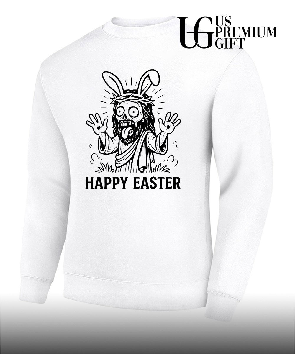 Happy easter funny Jesus zombie shirt