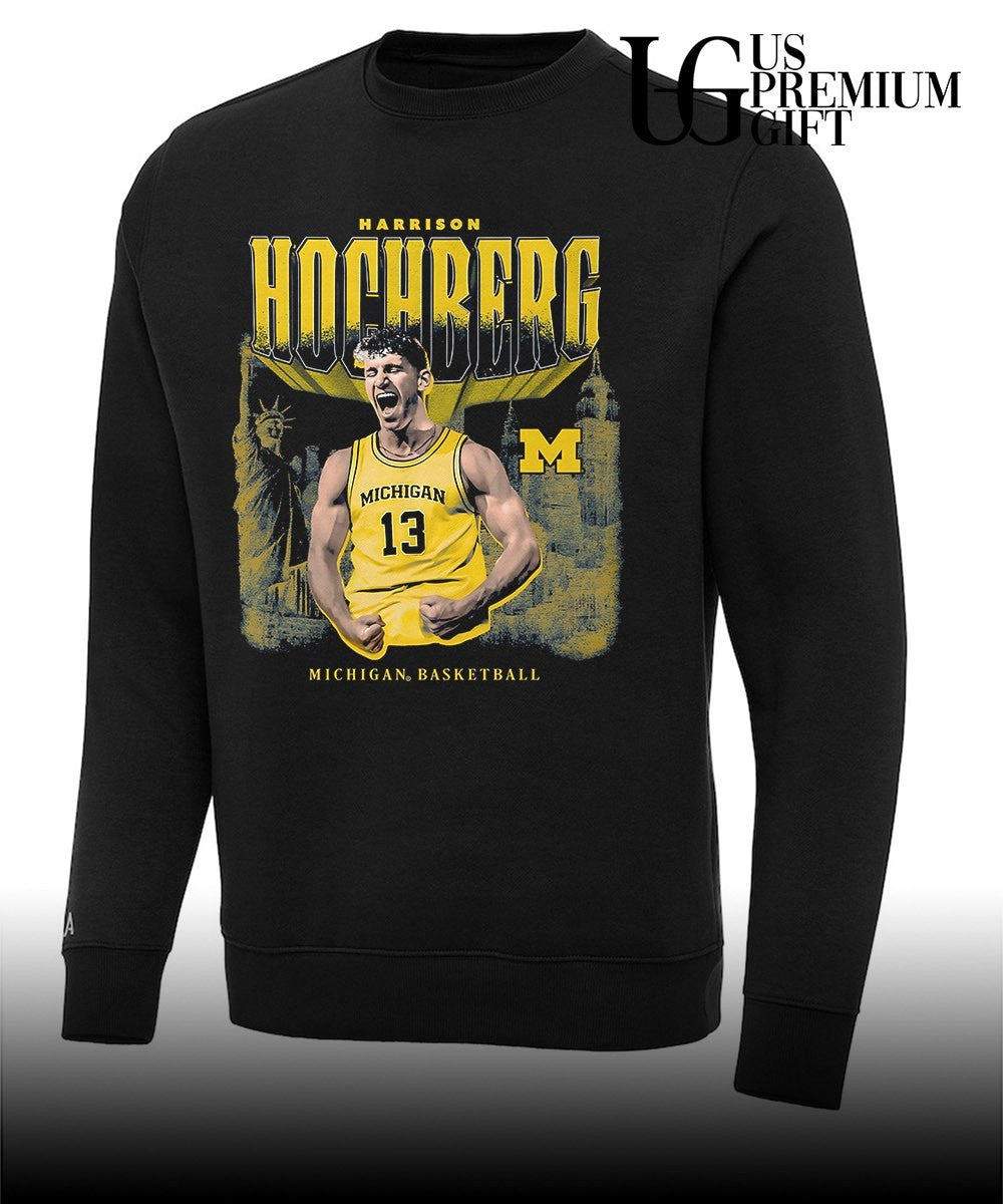 Harrison Hochberg Michigan Wolverines men’s basketball graphic shirt
