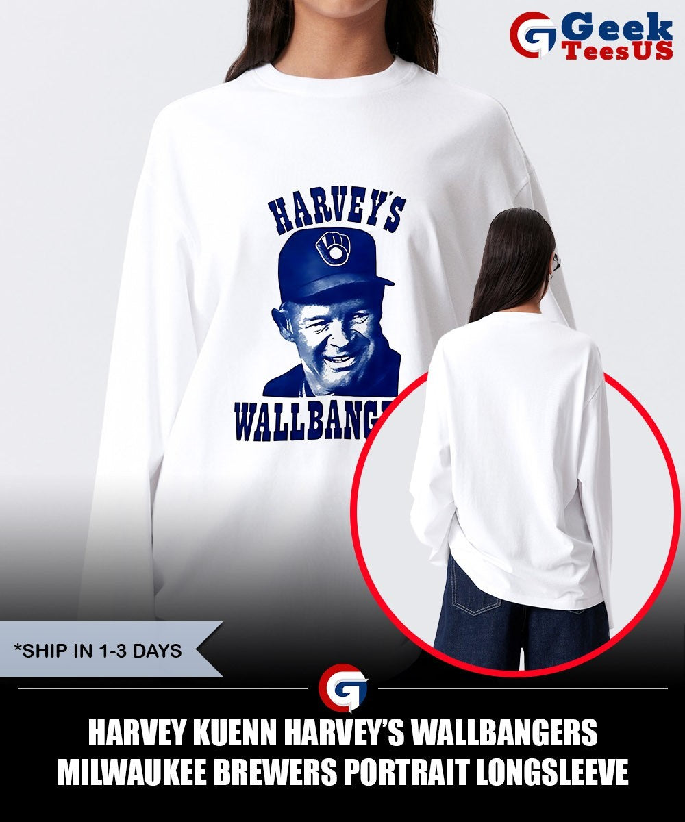 Harvey Kuenn Harvey’s Wallbangers Milwaukee Brewers portrait shirt