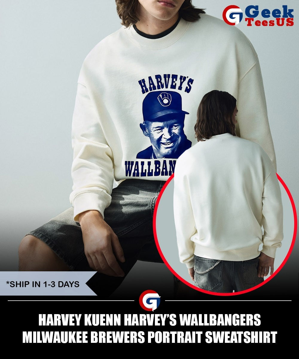 Harvey Kuenn Harvey’s Wallbangers Milwaukee Brewers portrait shirt