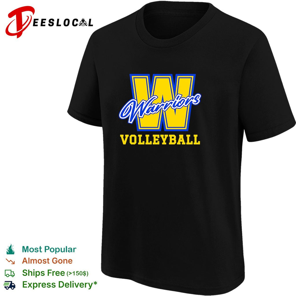 Hawaii Rainbow Warriors volleyball team cursive lettering bold block letter badge logo shirt