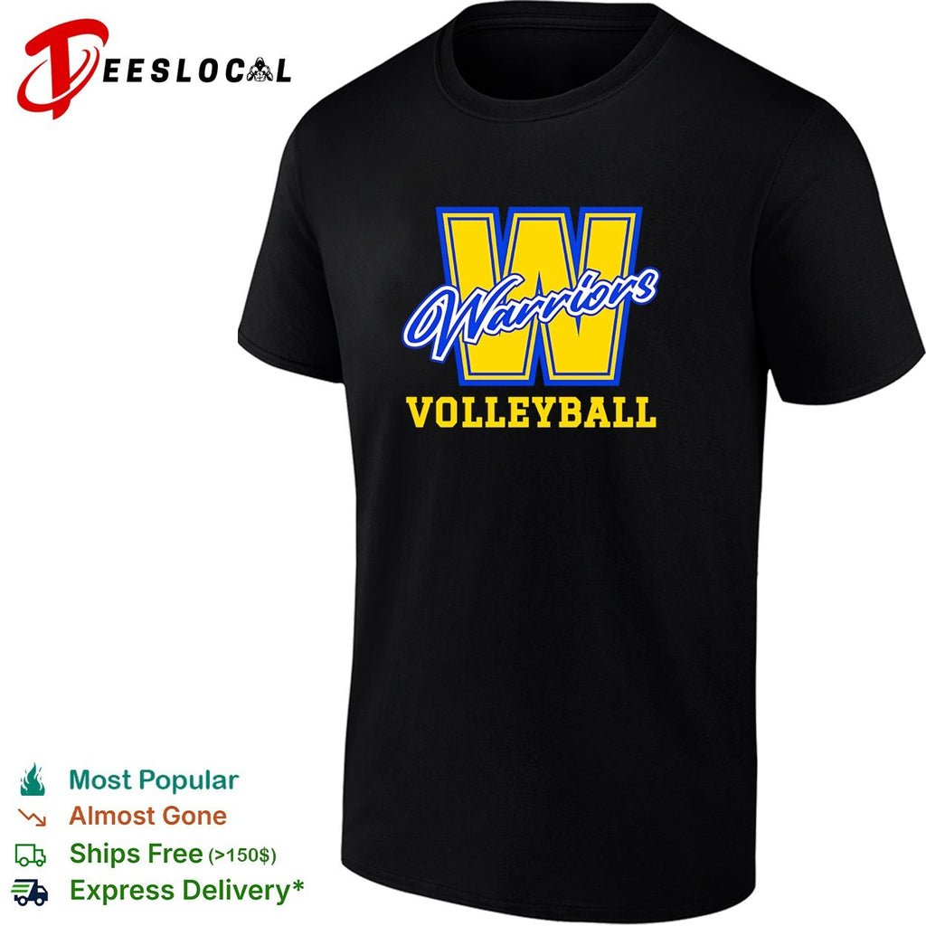 Hawaii Rainbow Warriors volleyball team cursive lettering bold block letter badge logo shirt