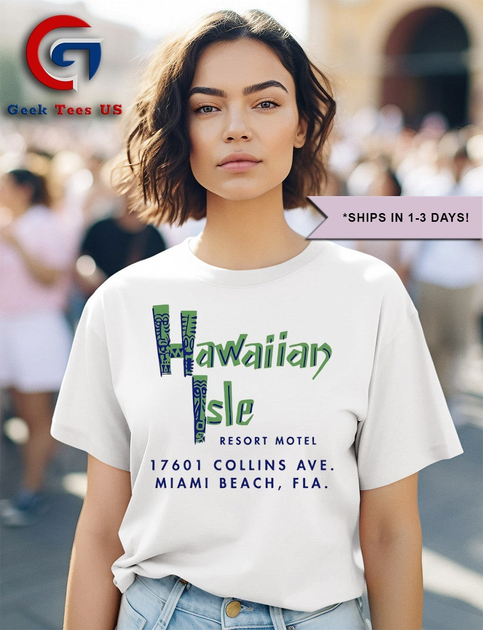 Hawaiian Isle Resort Motel logo shirt