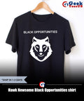 Hawk Newsome Black Opportunities shirt