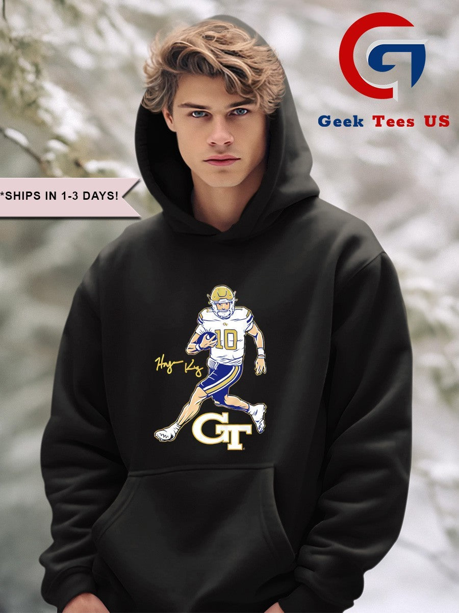 Haynes King Georgia Tech Yellow Jackets football signature shirt