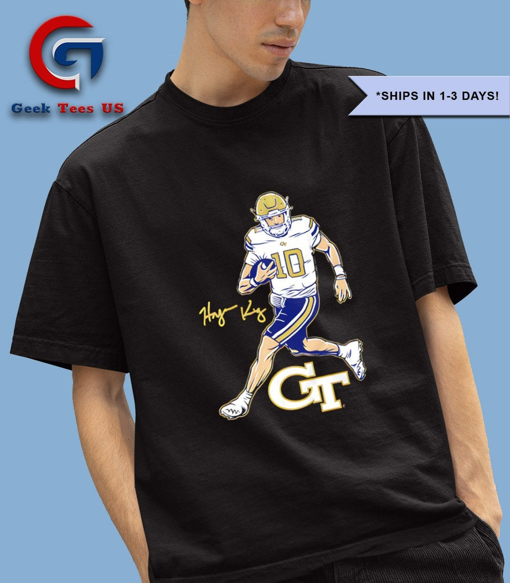 Haynes King Georgia Tech Yellow Jackets football signature shirt