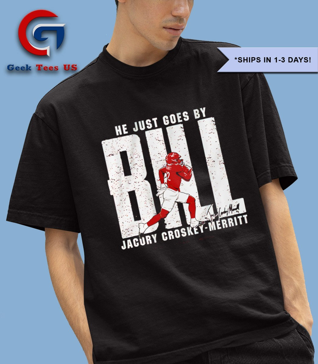He just goes by Bill Jacory Croskey-Merritt Washington Commanders signature shirt