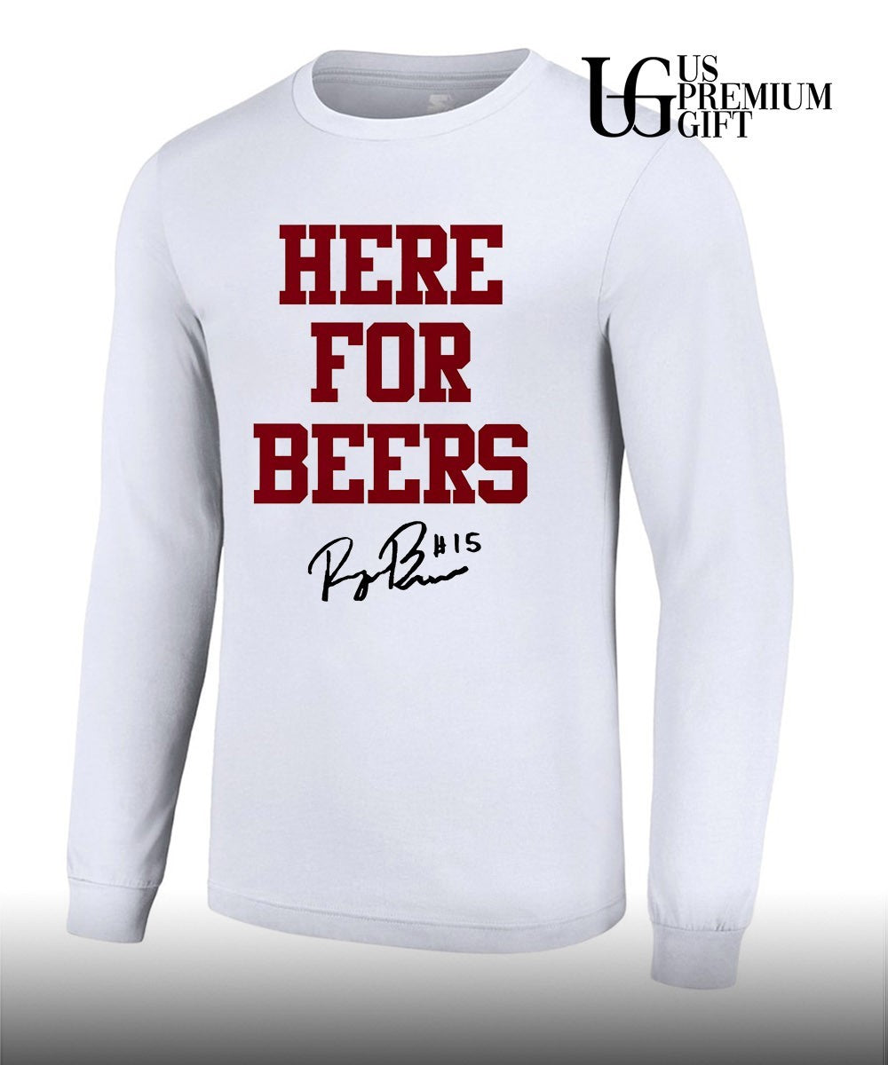 Here For Beers Raegan Beers Oklahoma Sooners signature shirt