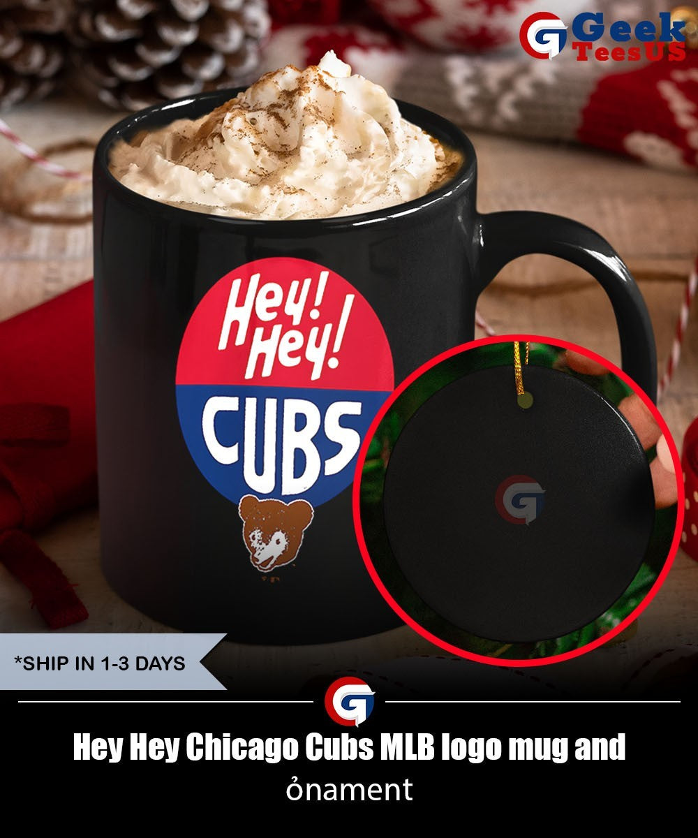 Hey Hey Chicago Cubs MLB logo shirt