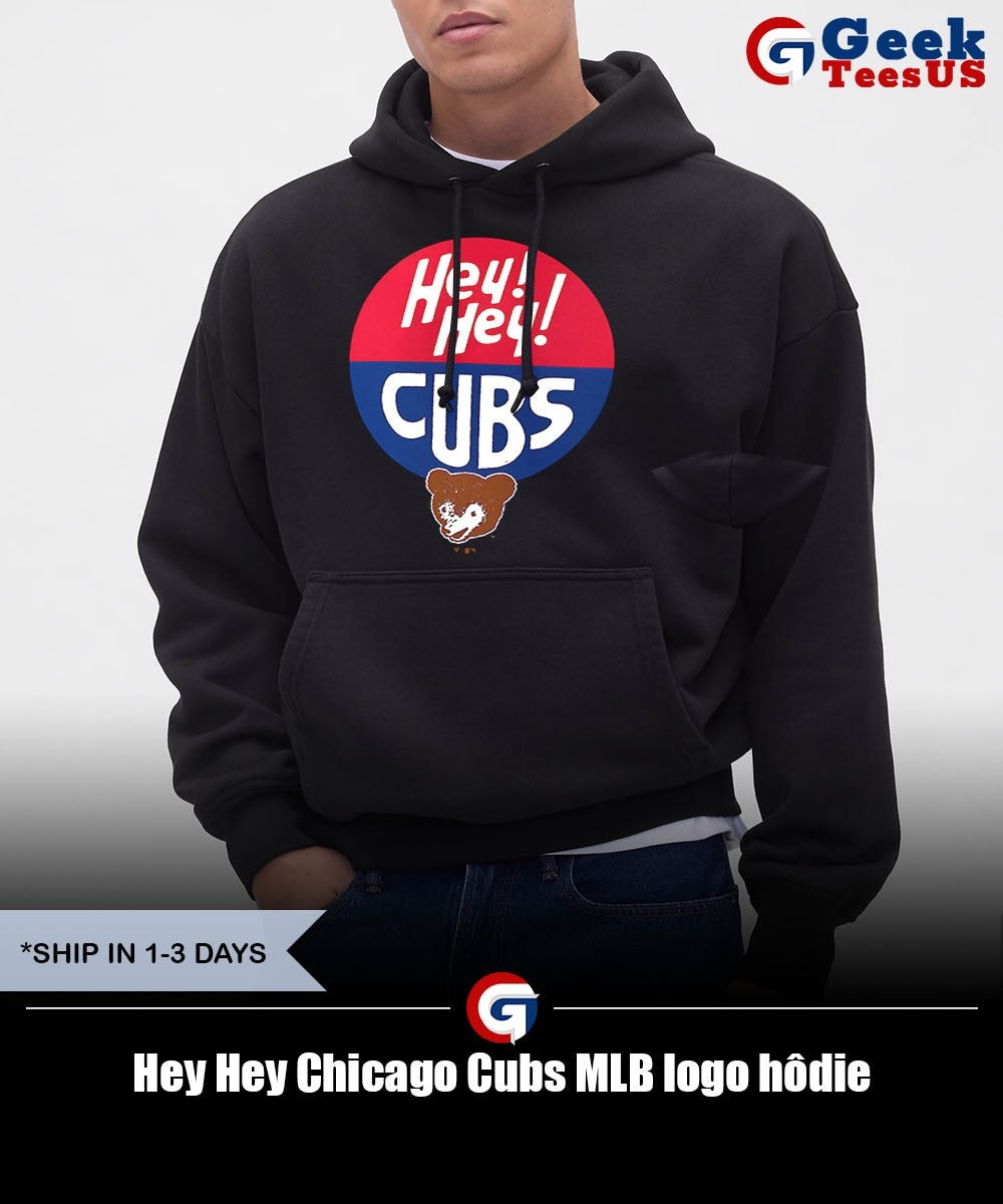 Hey Hey Chicago Cubs MLB logo shirt