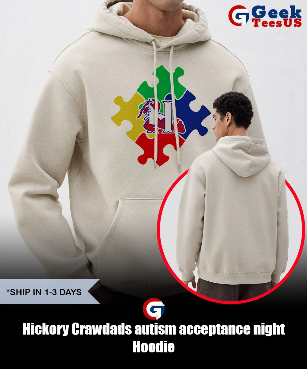 Hickory Crawdads autism acceptance night shirt
