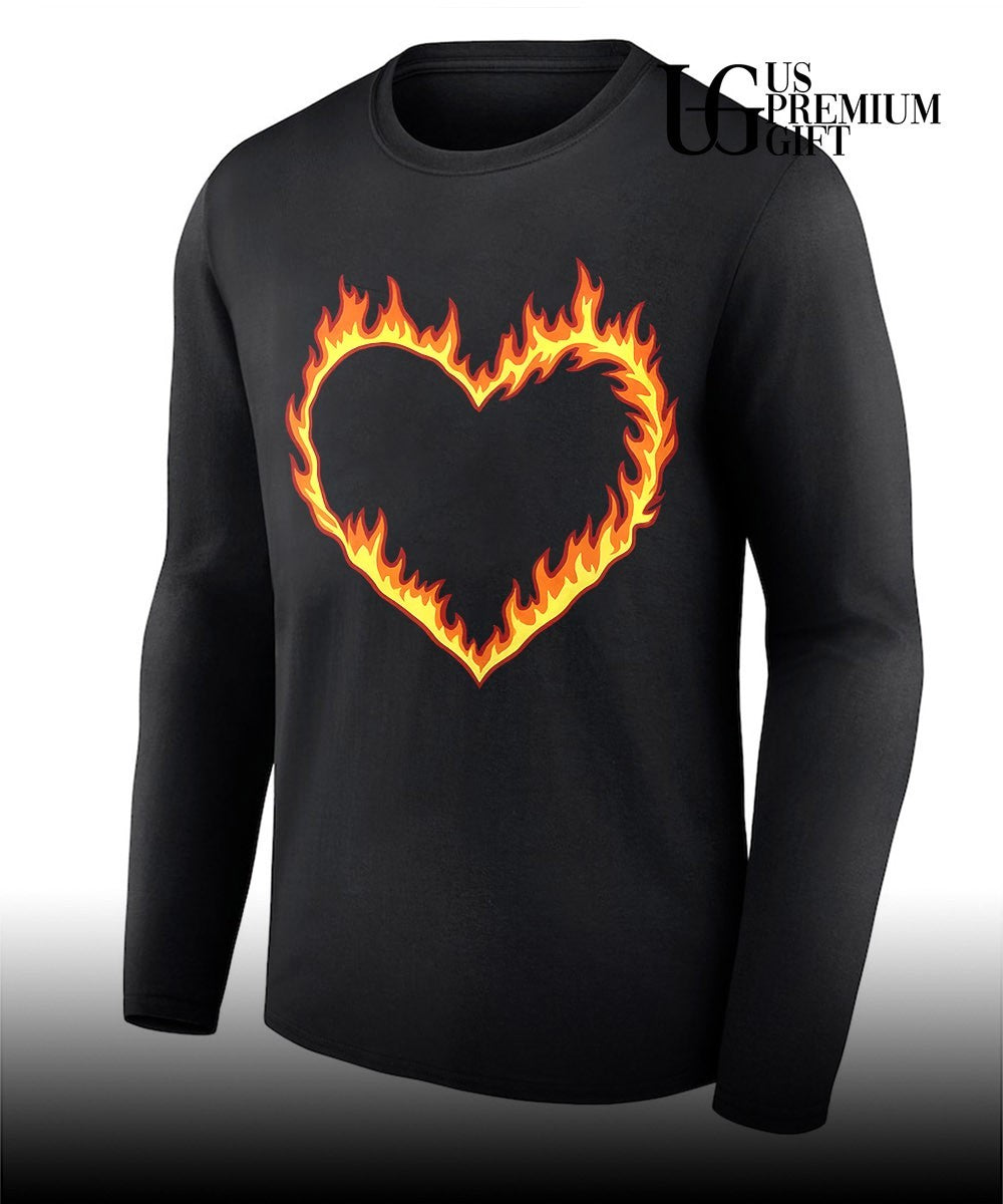 High Potential Morgan Croft Fire heart shirt