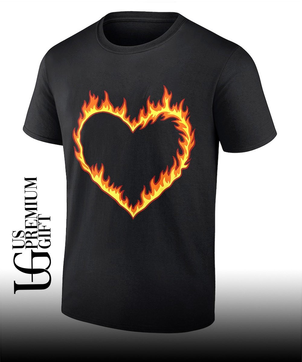High Potential Morgan Croft Fire heart shirt