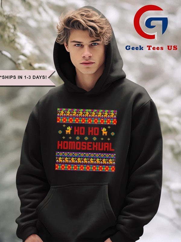 Ho Ho Ho Homosexual ugly Christmas shirt