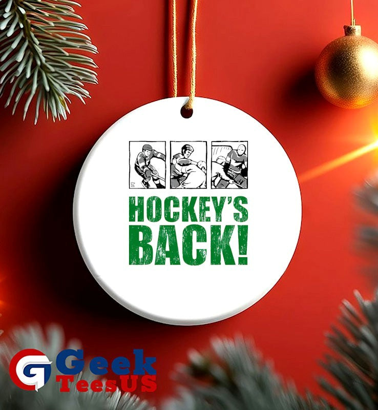 Hockey’s back NHL comic shirt