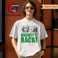 Hockey’s back NHL comic shirt