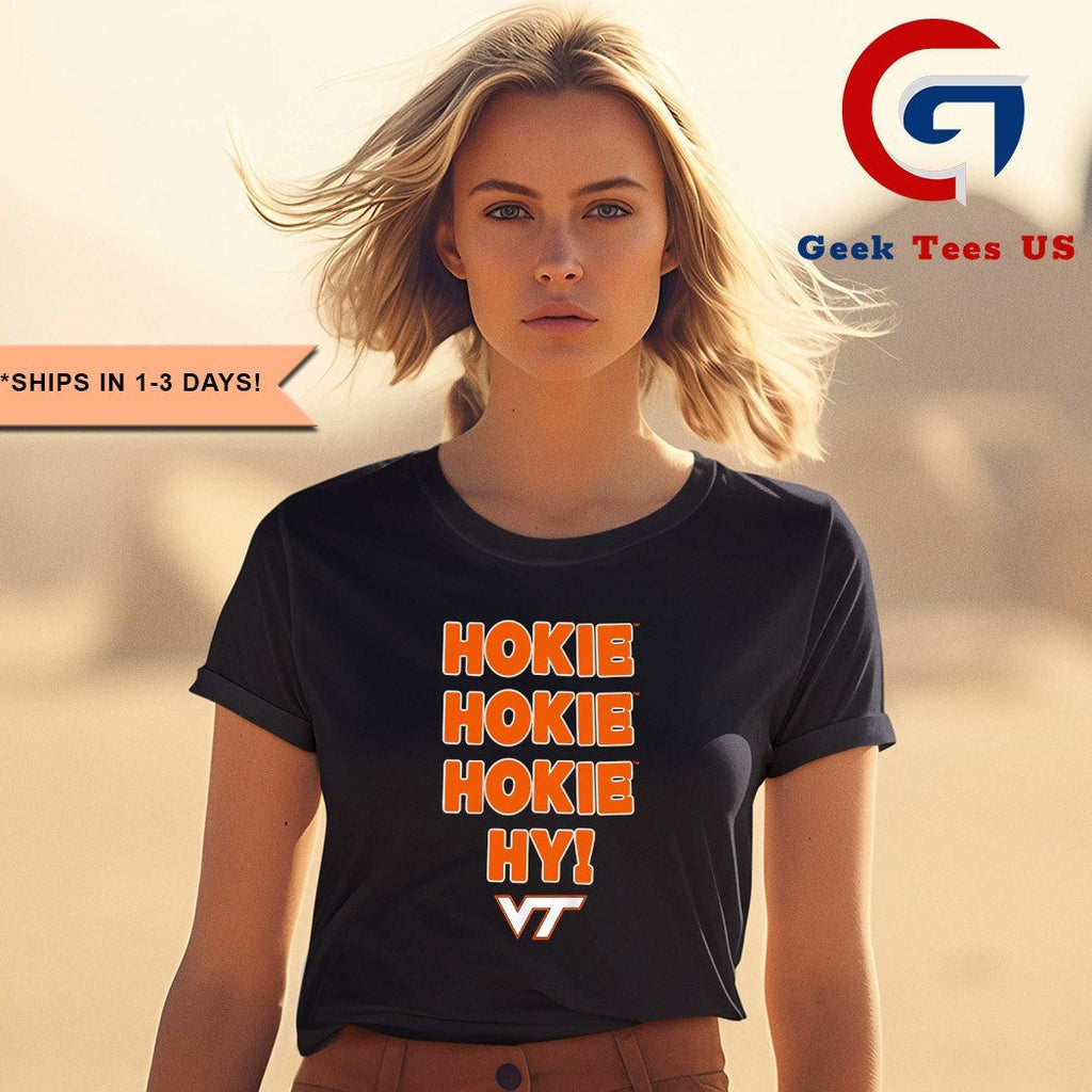 Hokie Hokie Hokie Hy slogan Virginia Tech Hokies football shirt