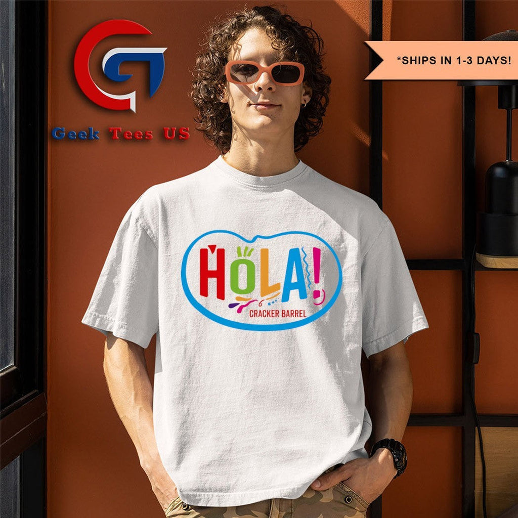 Hola Cracker Barrel logo shirt
