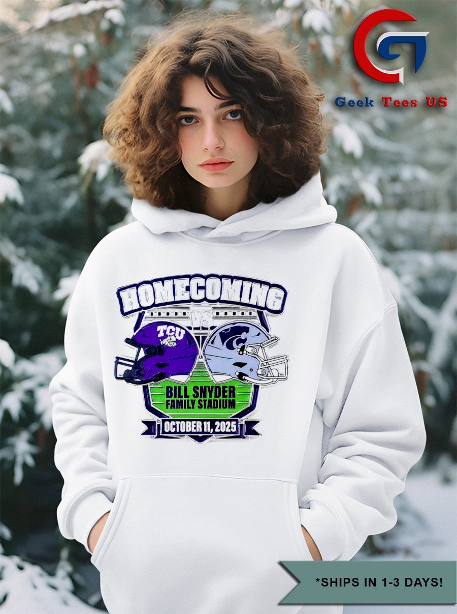 Homecoming K-State Wildcats vs TCU Horned Frogs Game Day Bill Snyder Family Stadium 2025 shirt