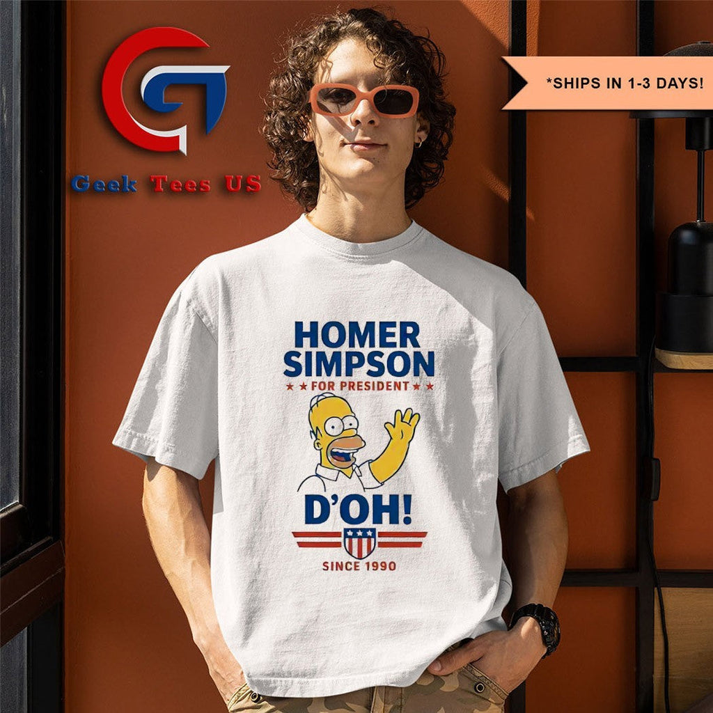 Homer for President D’Oh since 1990 shirt