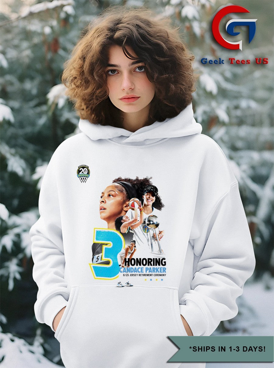 Honoring Candace Parker player Chicago Sky WNBA shirt