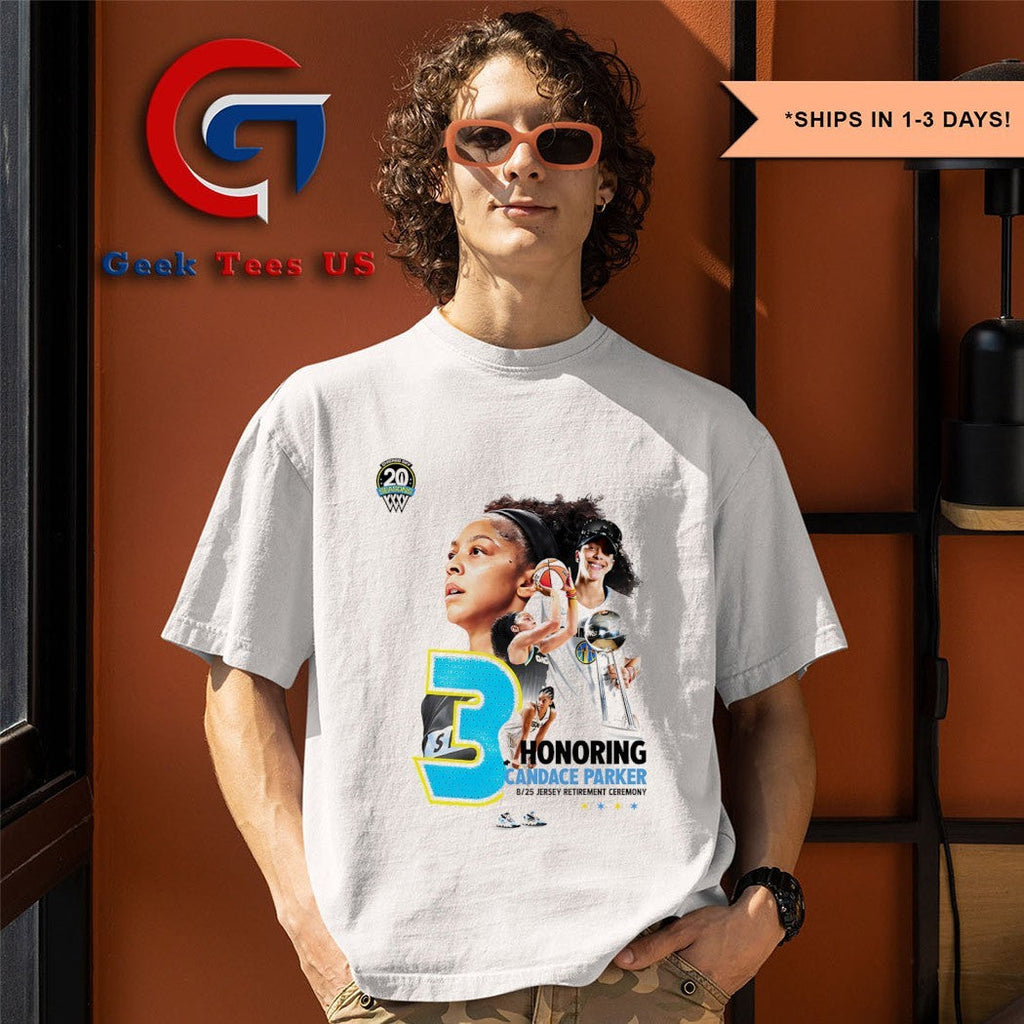 Honoring Candace Parker player Chicago Sky WNBA shirt
