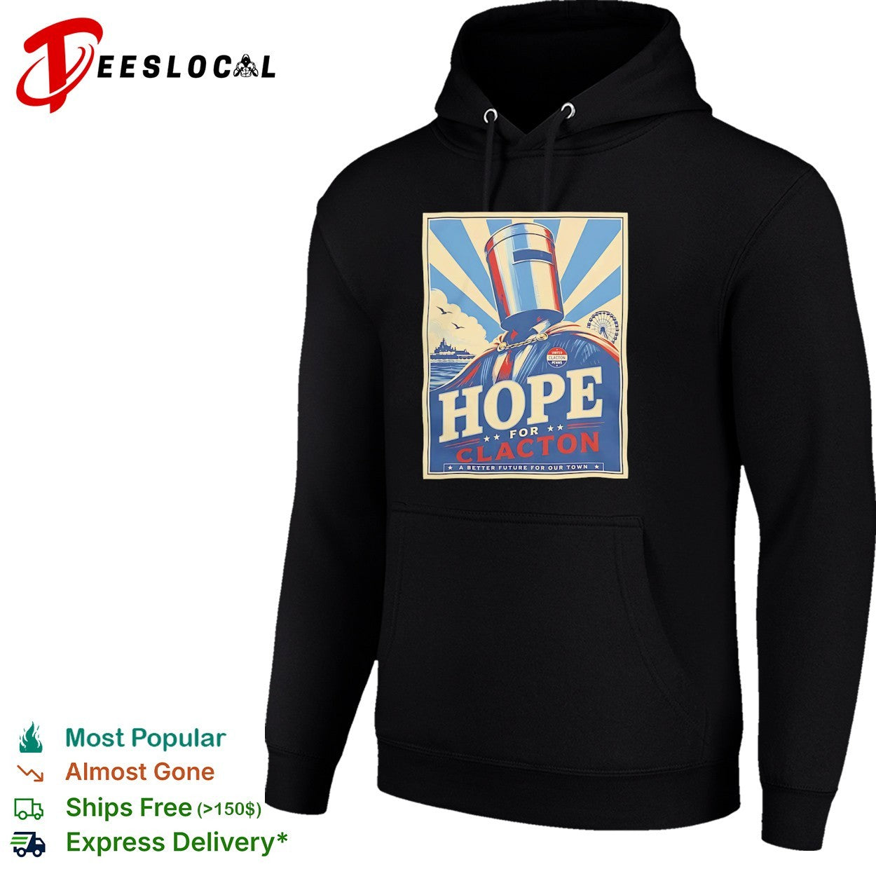 Hope for Clacton United Clacton Penins Poster shirt