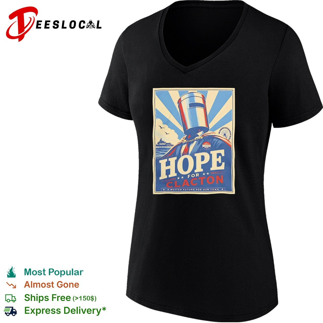 Hope for Clacton United Clacton Penins Poster shirt