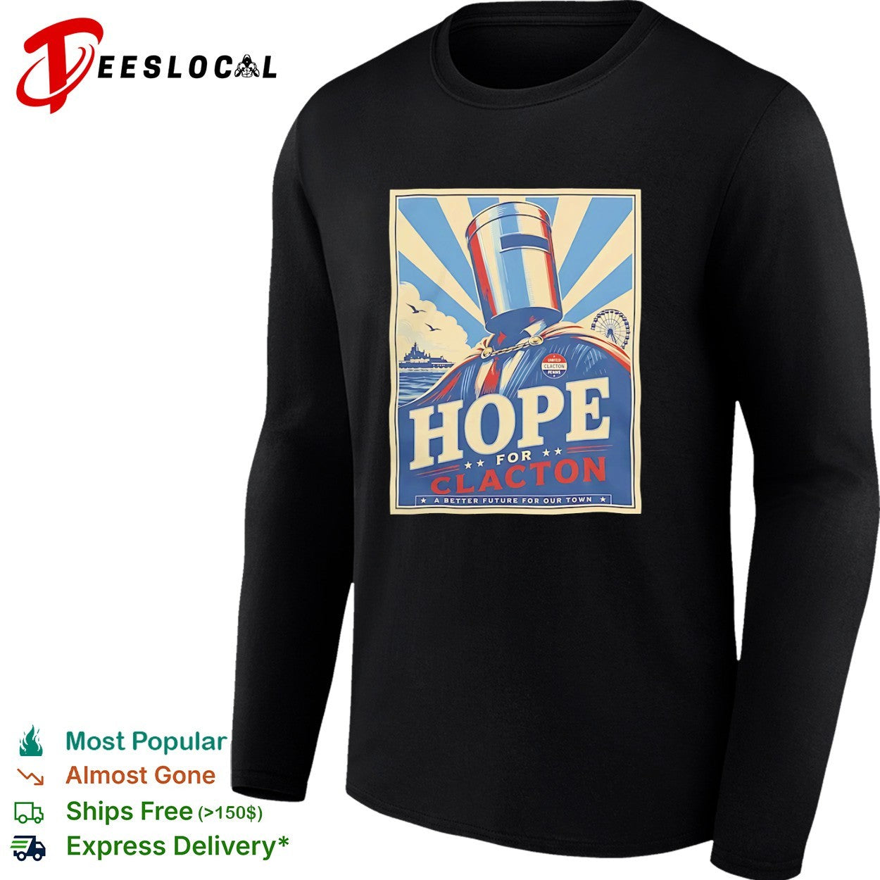 Hope for Clacton United Clacton Penins Poster shirt