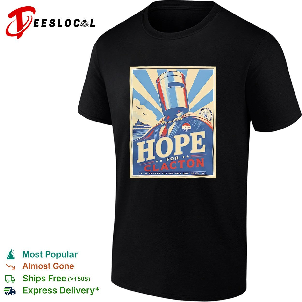 Hope for Clacton United Clacton Penins Poster shirt
