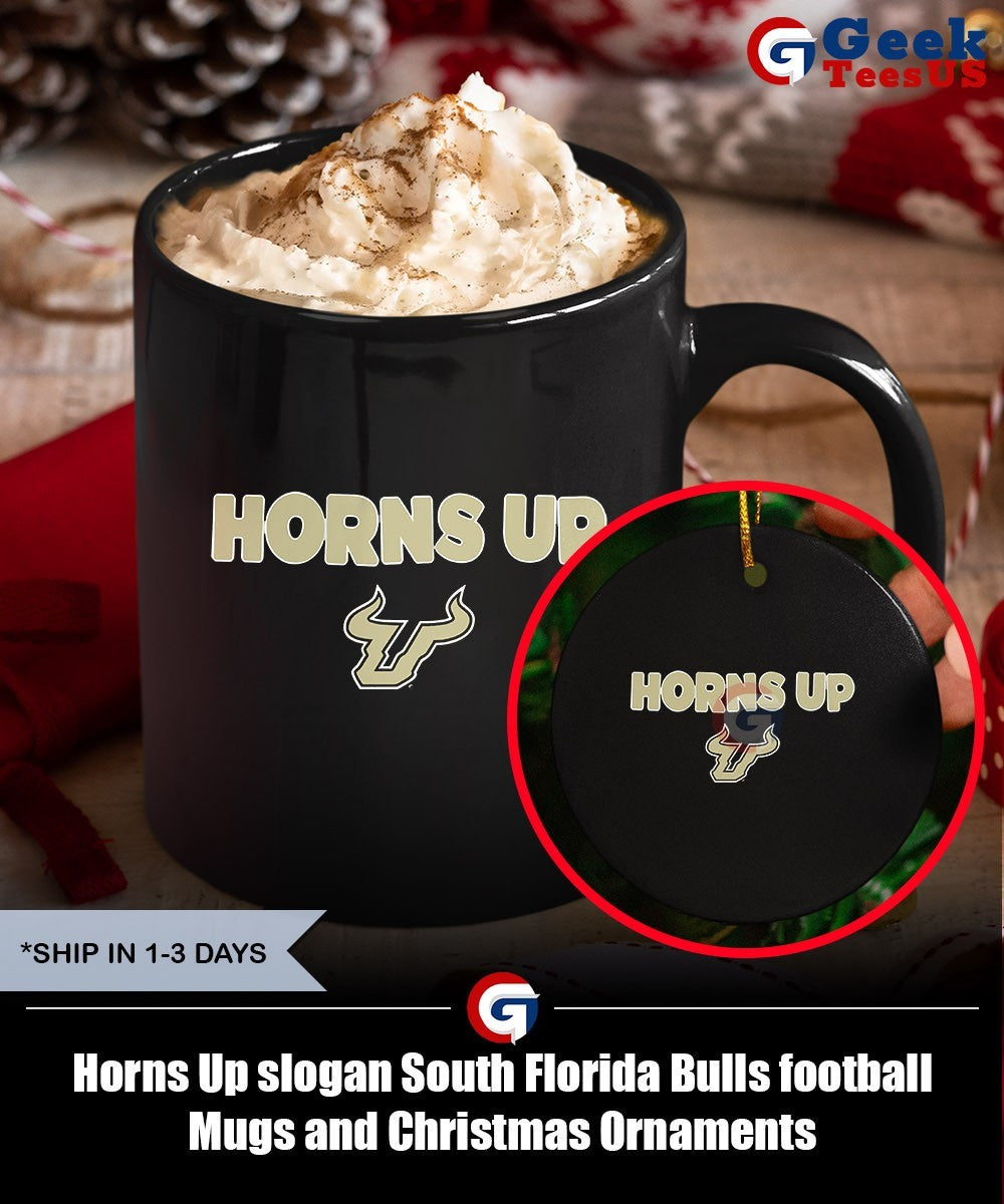 Horns Up slogan South Florida Bulls football shirt